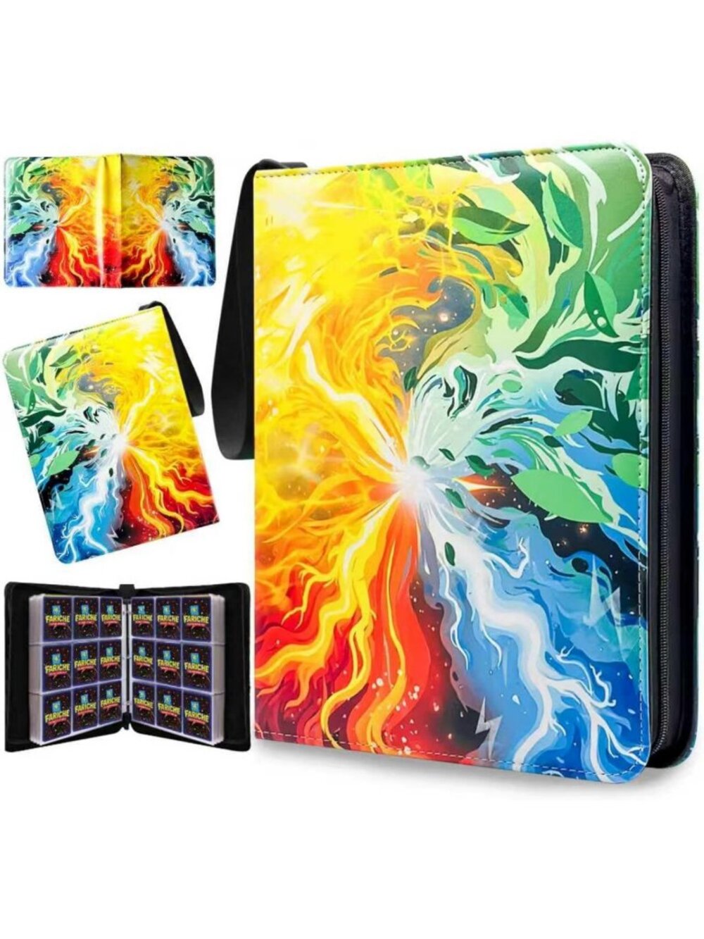9-Pocket Trading Card Binder Album Holder - Fits 900 Cards, Waterproof
